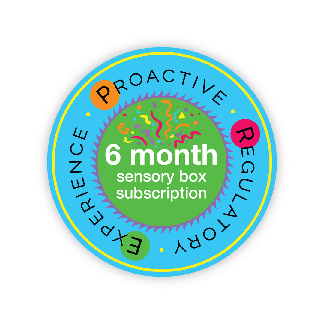 PRE BOX 6 Month Sensory Box Subscription benefiting typically developing and Neurodiverse children.