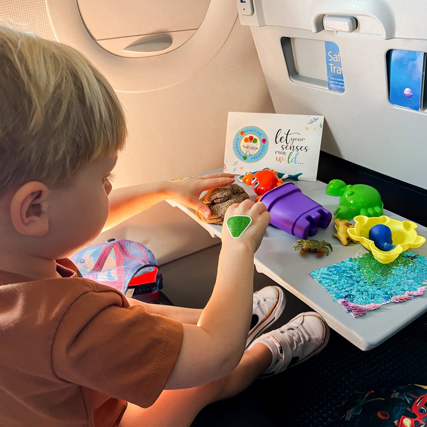 PRE BOX Beach Sensory Box benefiting typically developing and Neurodiverse children.