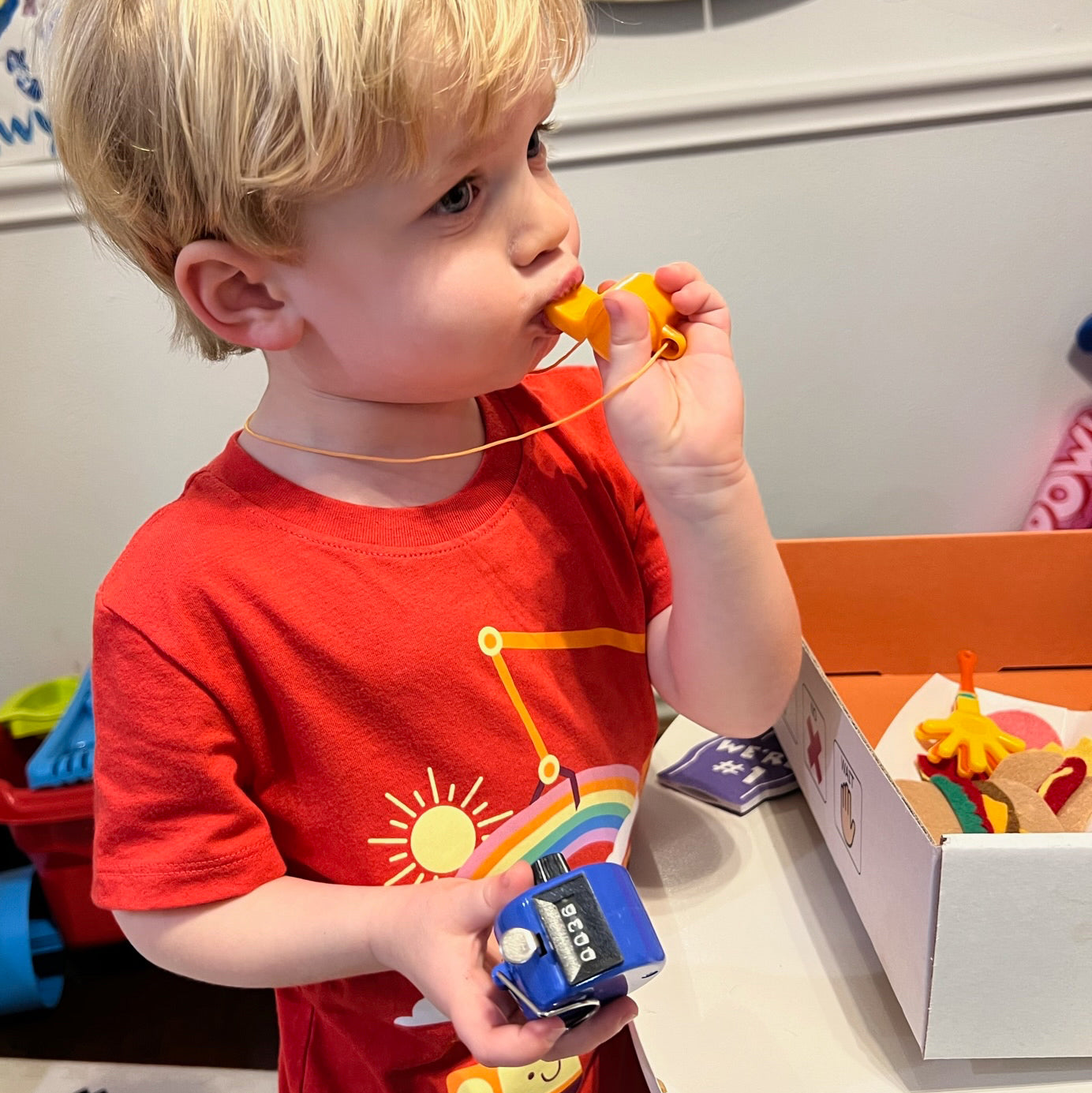 PRE BOX Sports Sensory Box benefiting typically developing and Neurodiverse children.