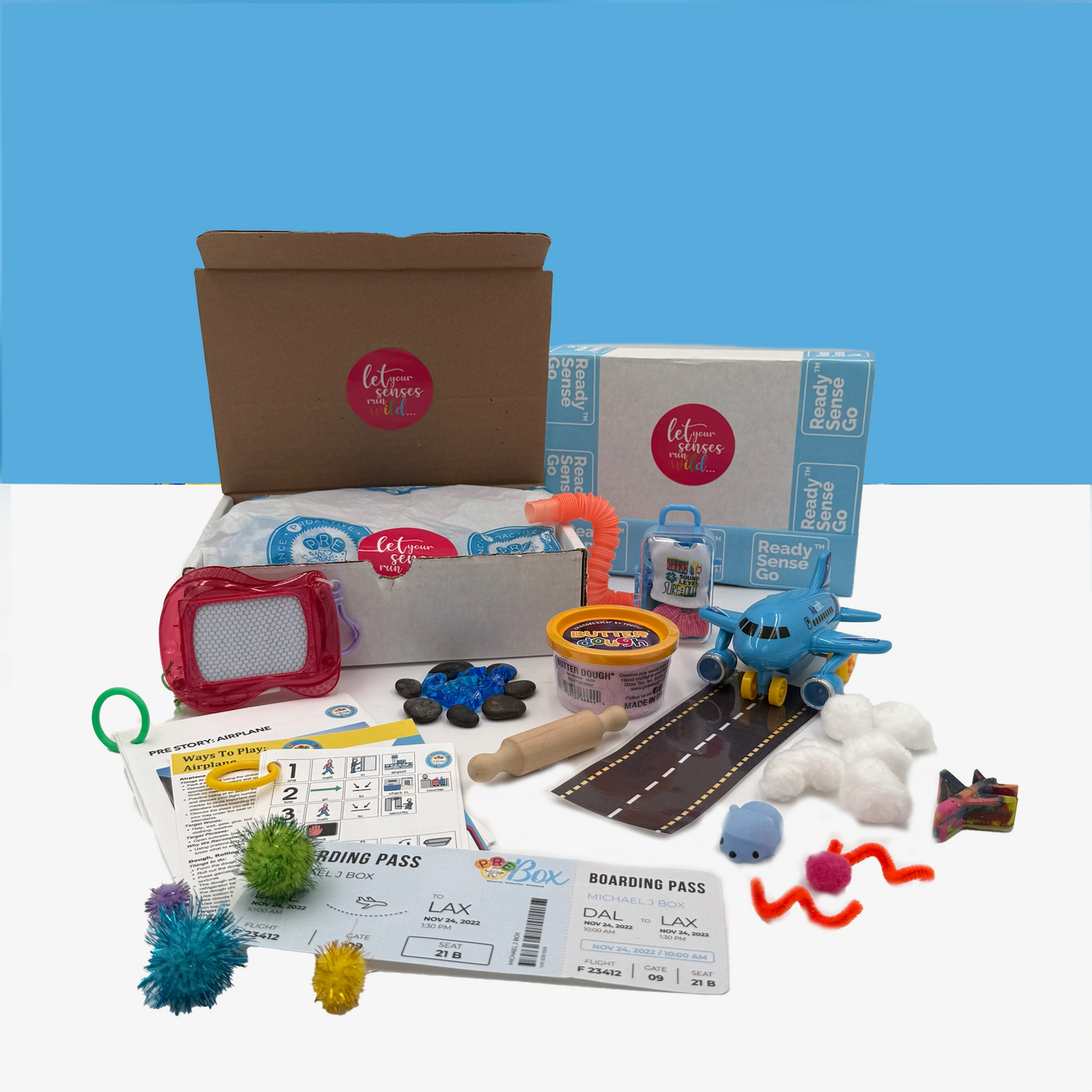 Airplane Sensory Box