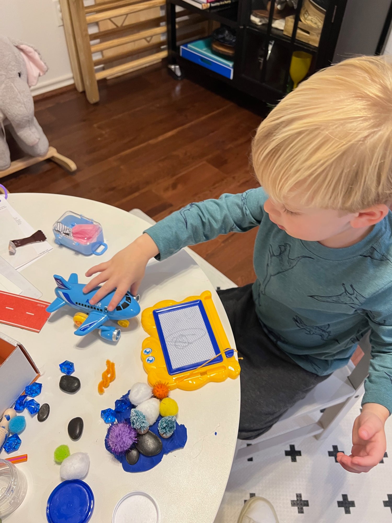 PRE BOX Airplane Sensory Box benefiting typically developing and Neurodiverse children.