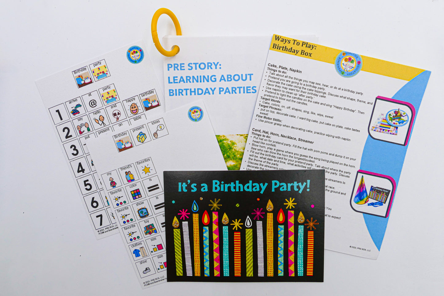 Birthday Party Sensory Box